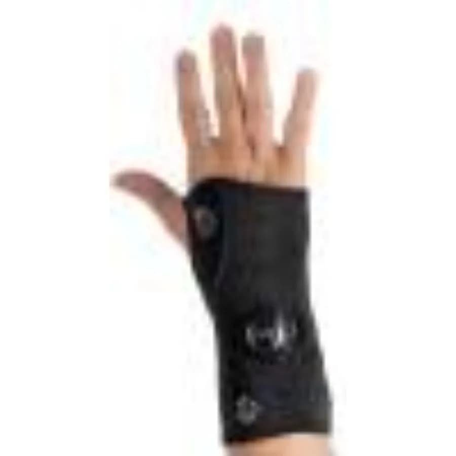 Wrist brace for medical rehabilitation, carbon fiber composite material, black color, Boa closure system for precise fit adjust