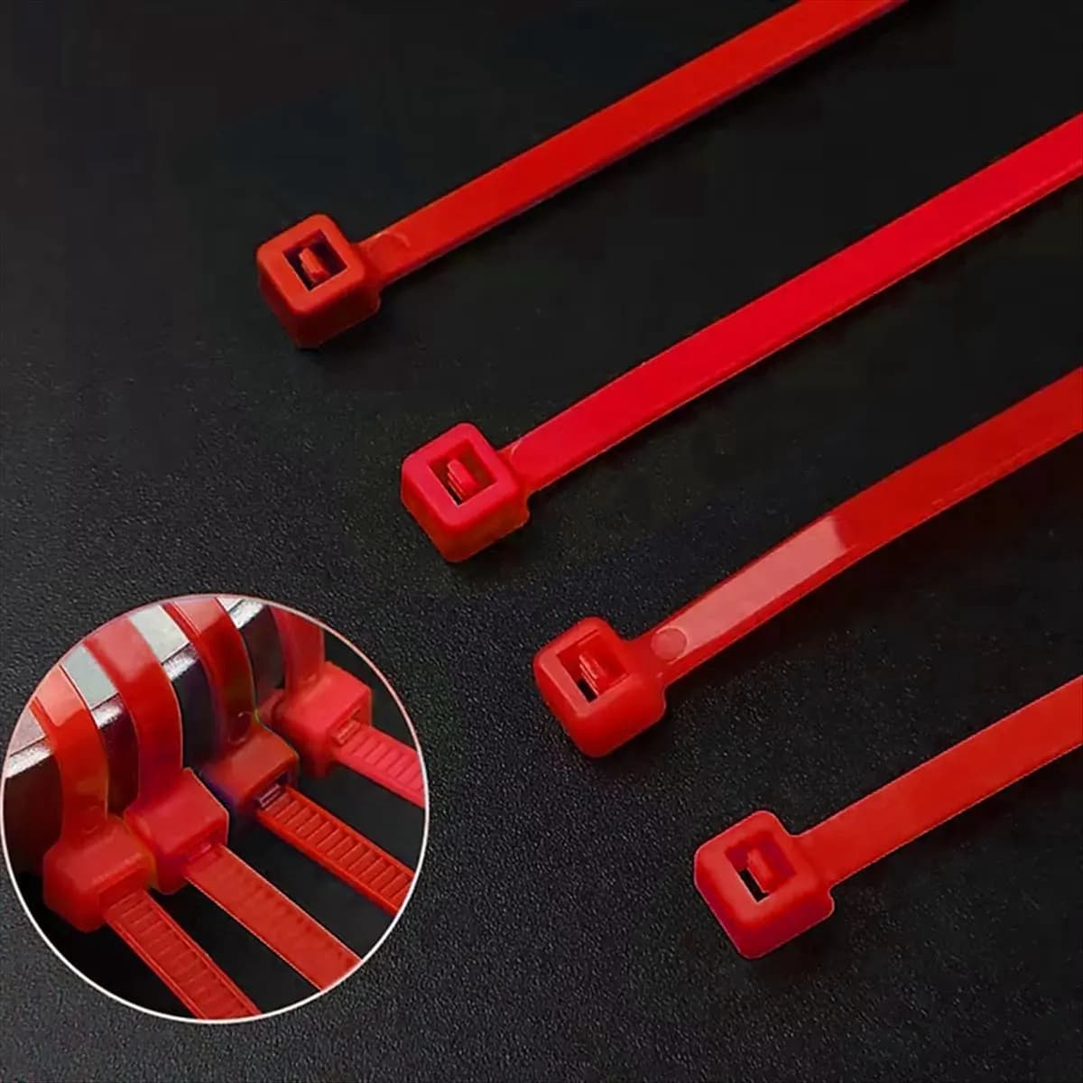 2026 NEW 100pcs Plastic Nylon Cables Zip Ties Multi-Purpose Self Locking Cord Cable Ties Strap Fastening Loop Reusable Wire Wrap