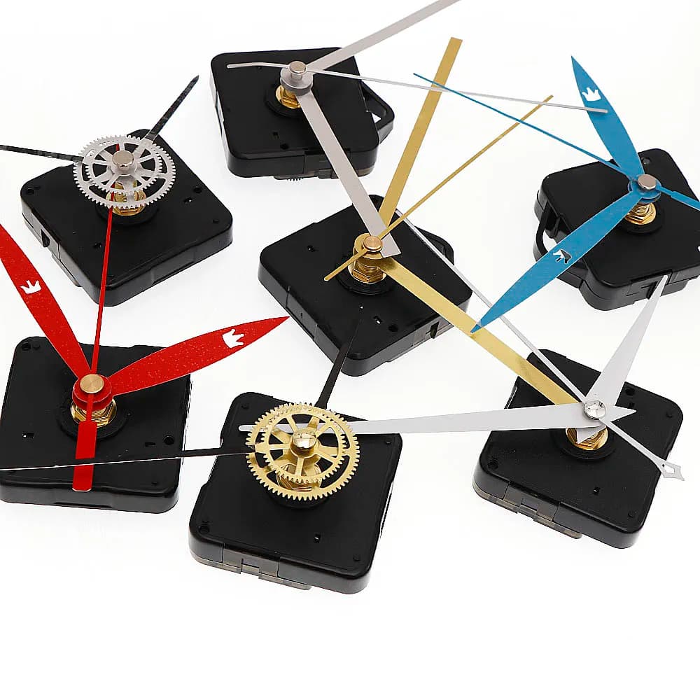Offerta imperdibile: Kit di 7 tipi di meccanismi silenziosi per orologi da parete al quarzo, strumenti e parti di ricambio fai-da-te per la casa