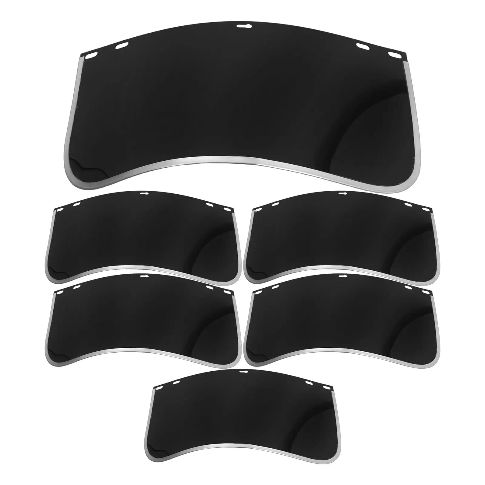 6Pcs Face Mask Replacement Lens Welding Protective Screen Resistant Heat Resistant Shield Safety Visor for Grinding