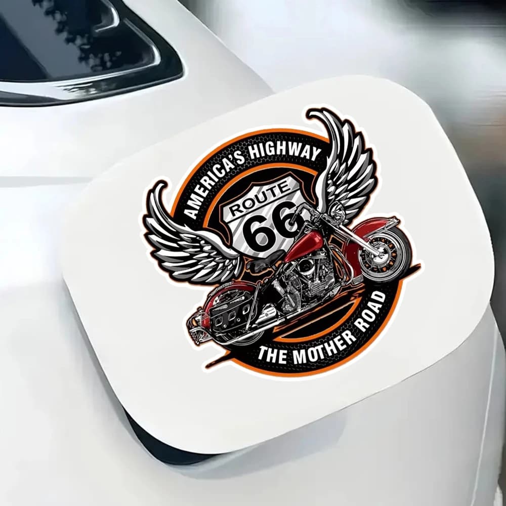 Adesivo per auto Route 66 Mother Road, adatto per laptop, auto, camion, furgone, SUV, moto, parete, paraurti, finestra