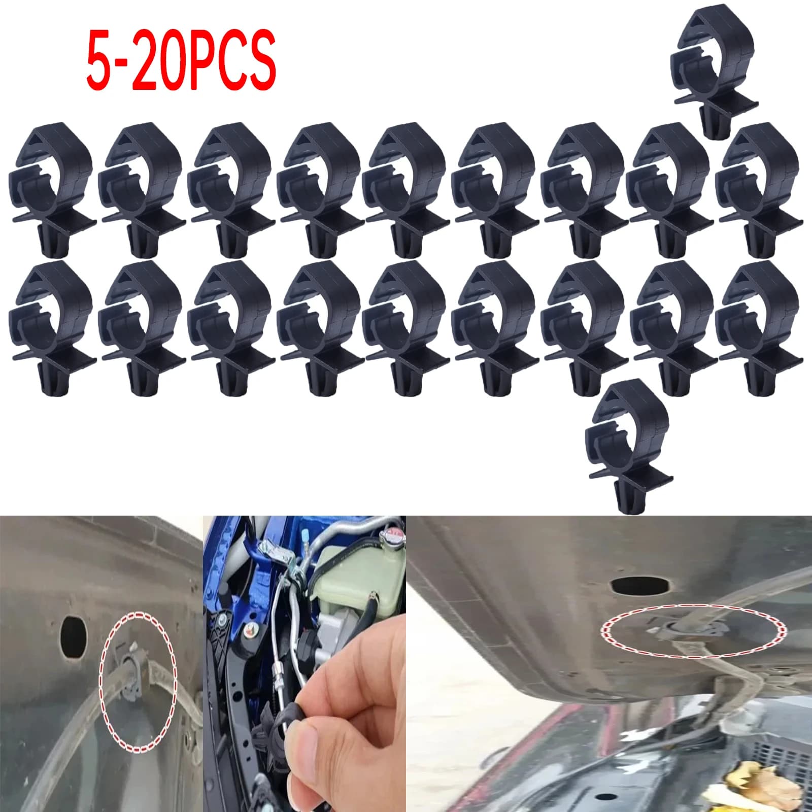 5-20PCS Auto Cablaggio di Fissaggio Cavo Multifunzione Fibbia Fissa Fascette Gestione Route Cavo Morsetto Fisso Fermo Clip