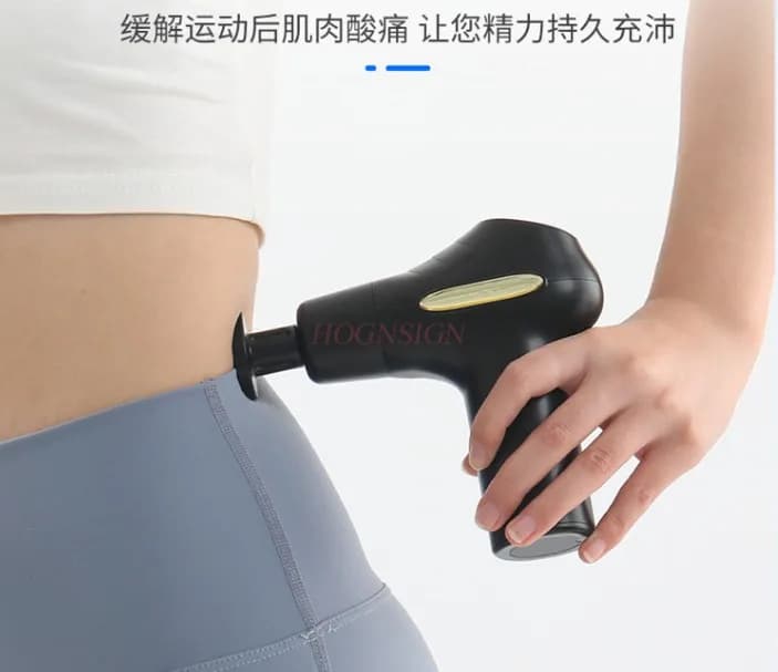 Portable Massage Gun LCD Display Percussion Massager For Neck Body Deep Tissue Muscle Relaxation Pain Relief Fitness
