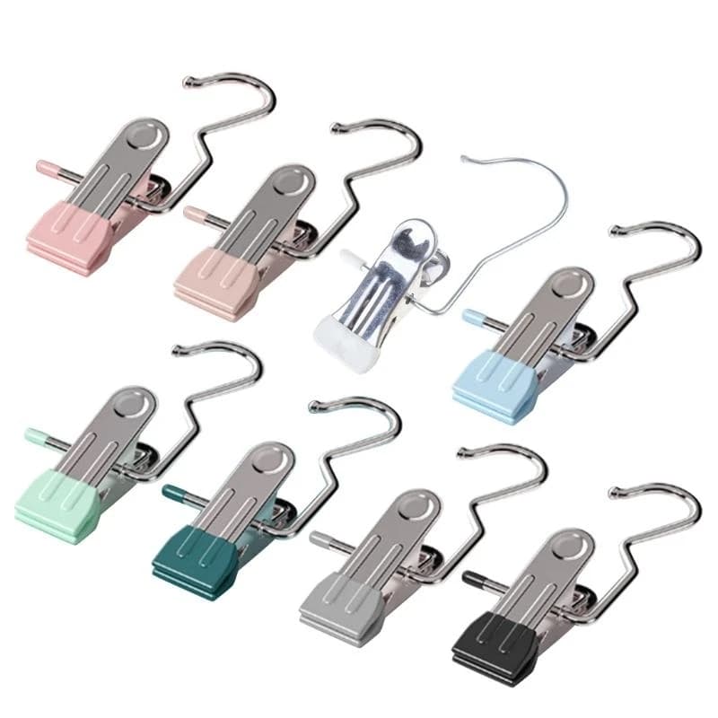 37ME 10Pc/lot Multifunctional Hanger Adjustable Clothes Pants Storage Rack Towel Hook
