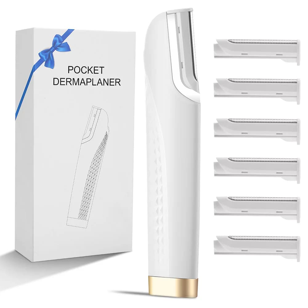 3 in 1 facial hair removal beard and eyebrow trimmer sonic dermaplaning razor shaver for women face hair and hair removal tool