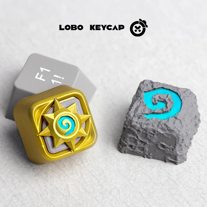 Personalized Keycap LOBO Hearthstone & World of Warcraft, Keycaps Anime for Mechanical Keyboard, Fa-da-Te Resin Copts, Gamer PC Gifts