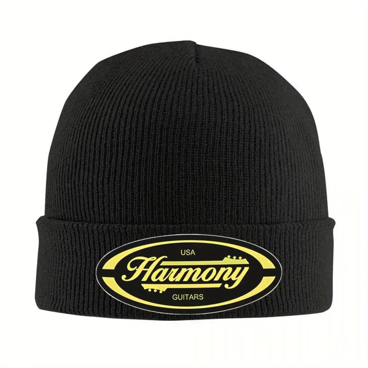 2026 Vintage Harmony Guitars Hat Autumn Winter Beanies Baggy Cap Female Male Knitted Caps