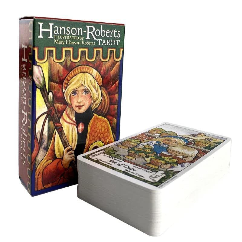 Hanson Roberts Tarocchi A 78 Mazzo Oracle English Visions Divination Edition Borad Giocare a Giochi