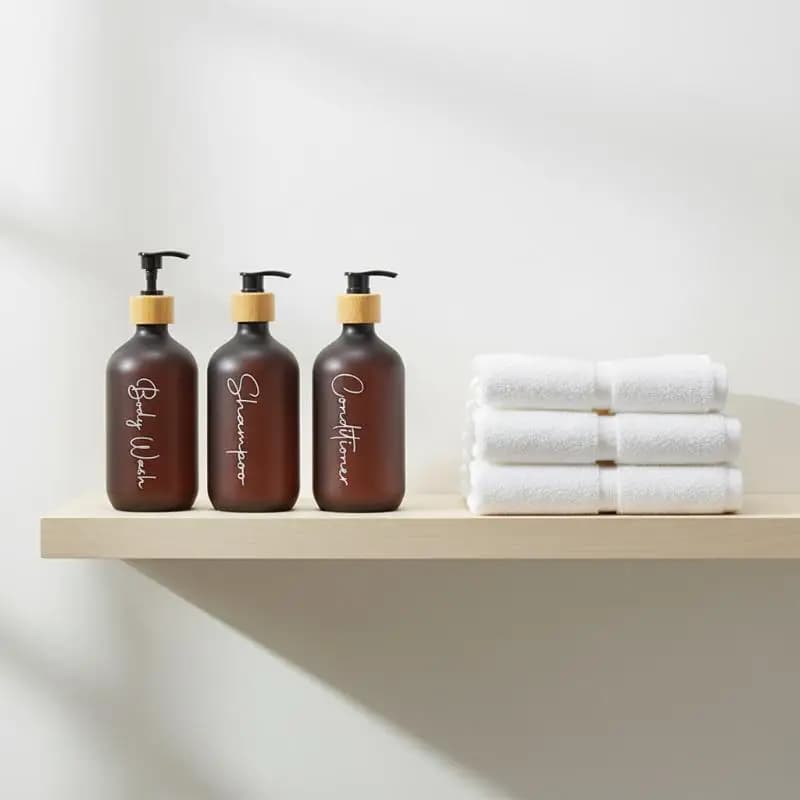 Dispenser di sapone liquido con pompa manuale, bottiglia ricaricabile facile da usare per lavello della cucina, lavello del bagno e WC