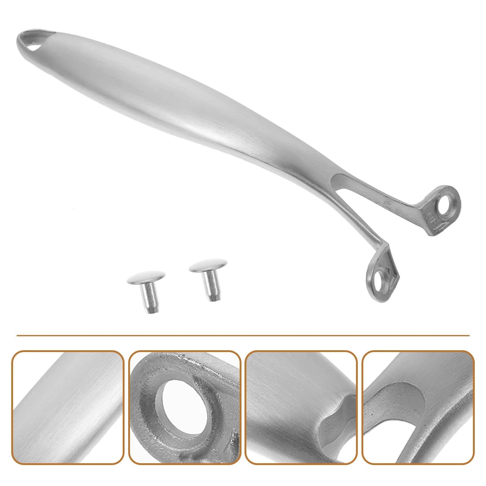 Stainless Steel Detachable Pot Handles Pan Handles Anti-coating Pot Parts Kitchen Tool Accessories Lunch Equipment