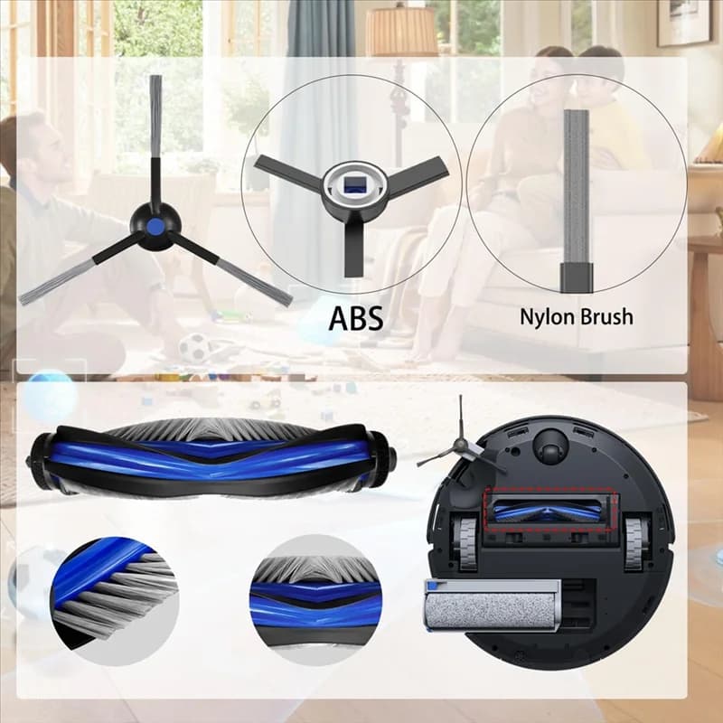 B53C Per ECOVACS DEEBOT X8 PRO OMNI Aspirapolvere Parti di Ricambio Spazzola Laterale Principale Filtro Hepa Mop Borse