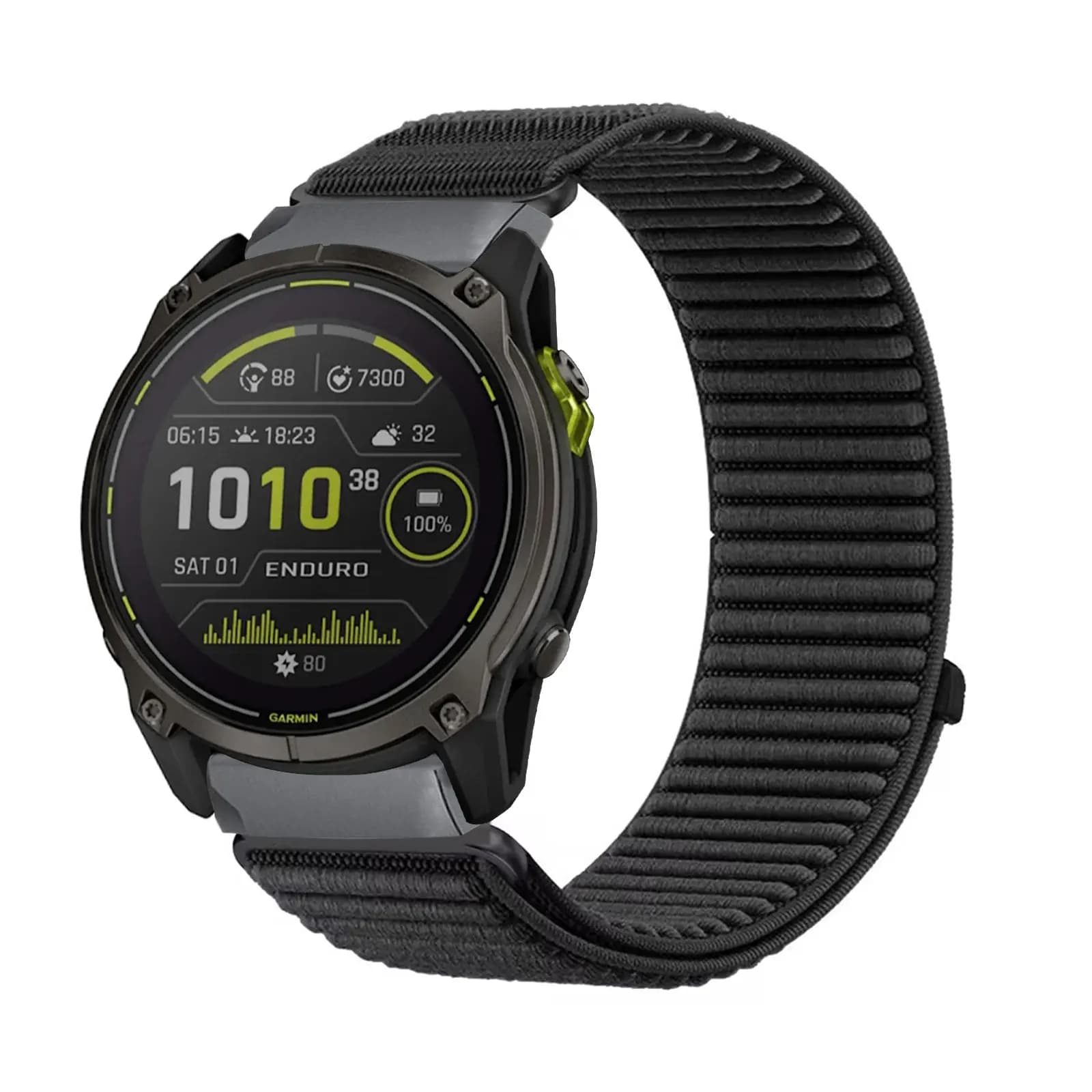 Fasce in nylon per Garmin Enduro 3/Enduro 2/Enduro 1, Garmin Descent Mk3/Mk3i/Mk2i/Mk2/Mk1, cinturino elastico in nylon con velcro morbido