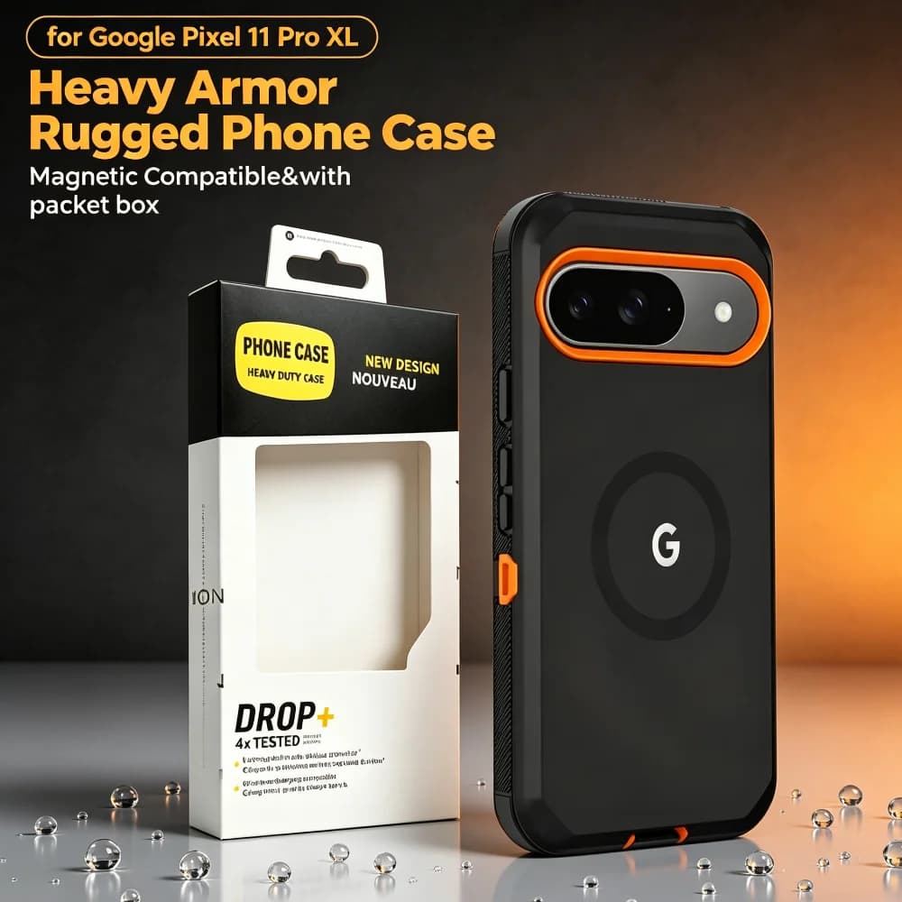 Armor Design Military Grade OTT-Box Case For Google Pixel 11 Pro XL 10A 9A Pro For Magsafe Charge Defender Anti-Drop Phone Cover