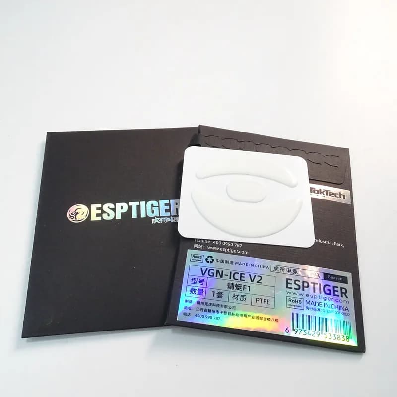 Pattini per mouse Original Esports Tiger ICE V2 per VGN Dragonfly F1 F2 R1 Y2 A9 VXE MAD R A9 Ultimate White ARC