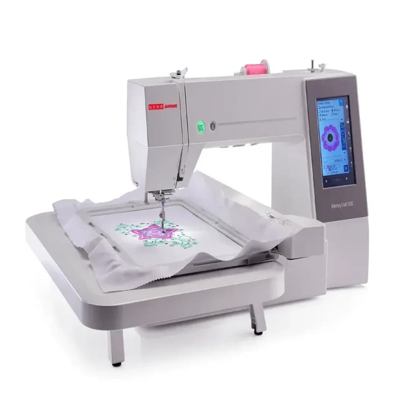 Janome Memory Craft 550e Embroidery Machine Complete Accessories Bonus Kit for Sale