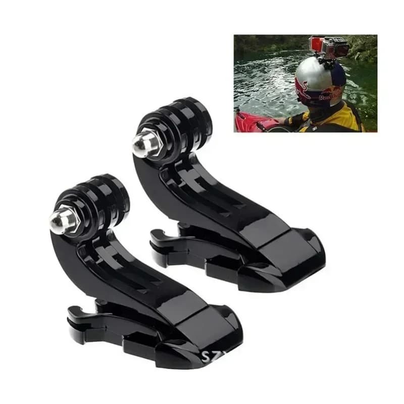 Supporto a Gancio a J per GoPro Hero 9 8 7 6 5 4, Cintura Toracica, Base per Casco, Accessori per Action Camera Yi 4K SJCAM SJ4000 Wifi