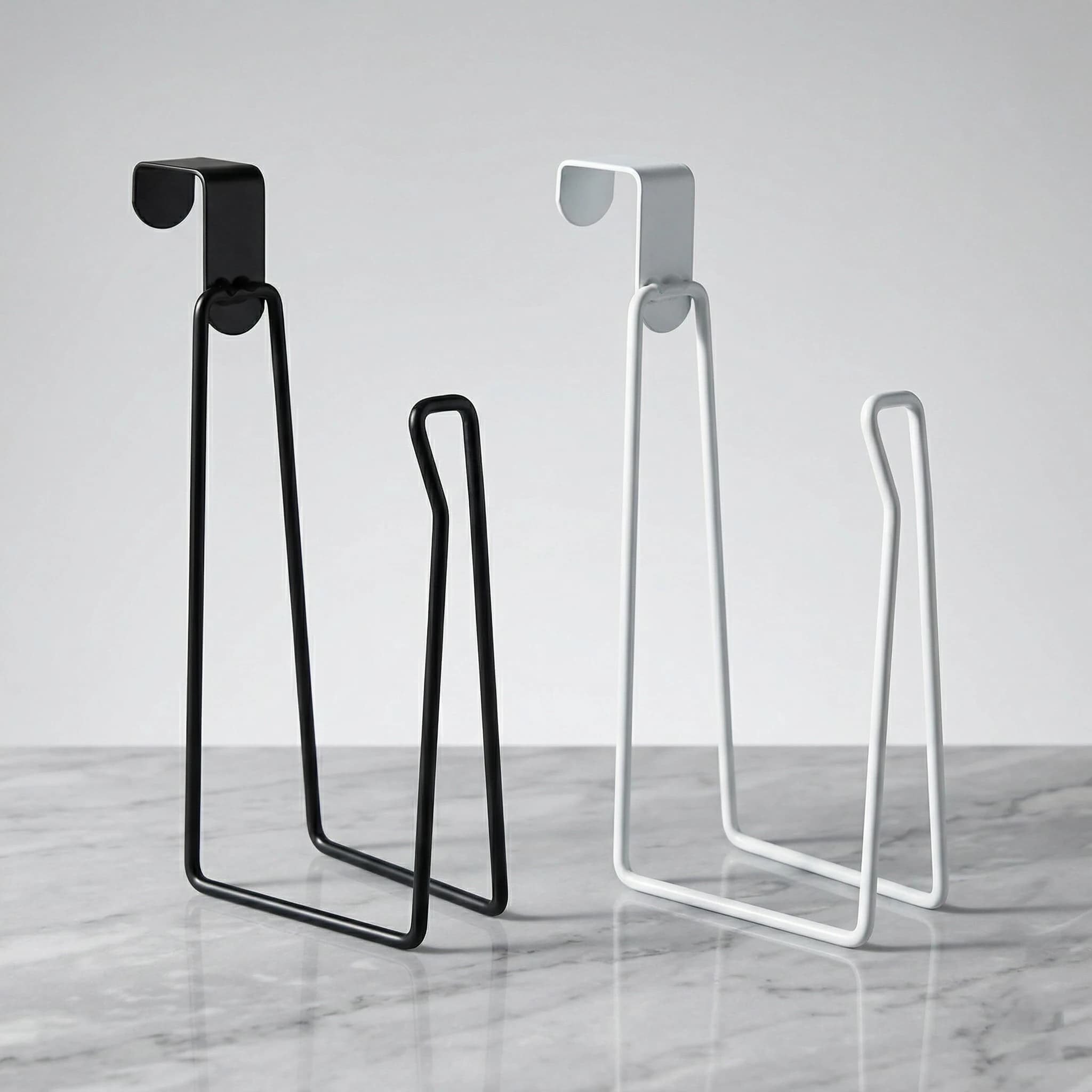Portarotolo da Parete in Acciaio Inossidabile - Design Salvaspazio Senza Foratura per Bagno e Esterni, Accessori per Toilette