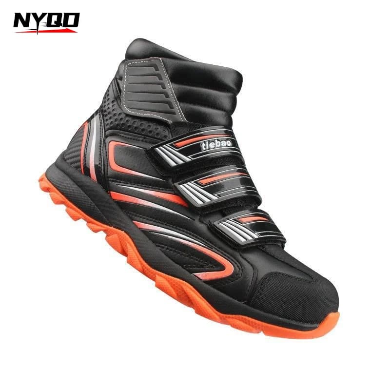 Stivali da Mountain Bike Quattro Stagioni, Scarpe da Ciclismo con Caviglia Alta, Calzature Sportive da Uomo per Ciclismo ed Escursionismo, Antiscivolo