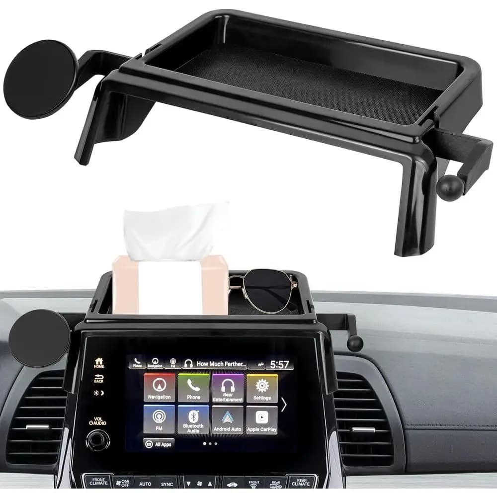 Supporto Magnetico per Telefono da Auto con Organizzatore a Foro Centrale - Compatibile con Accessori 2018-2024, Clip Fissaggio, Rotazione 360° ° Supporto Girevole St