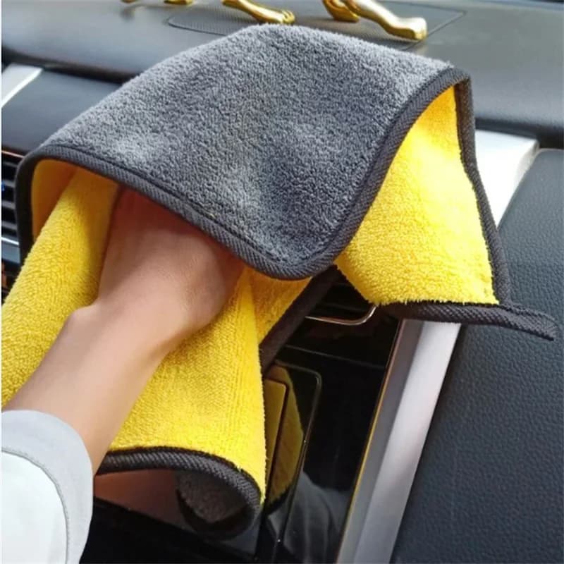 Pack of 1/2/6 cleaning cloths professional cleaning car towel microfiber towel for car washing accessories