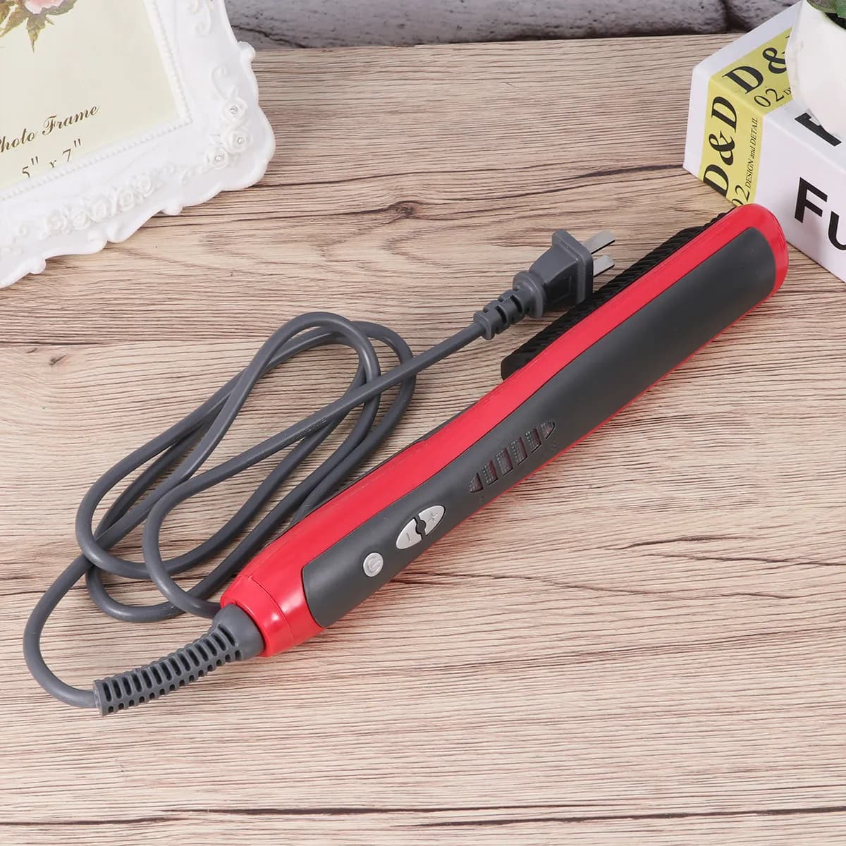Piastra per Capelli 2-in-1: Lisciante e Arricciacapelli, Temperatura Regolabile, in Ceramica, Strumento Elettrico Professionale per lo Styling, Spina USA, Sicuro al Calore
