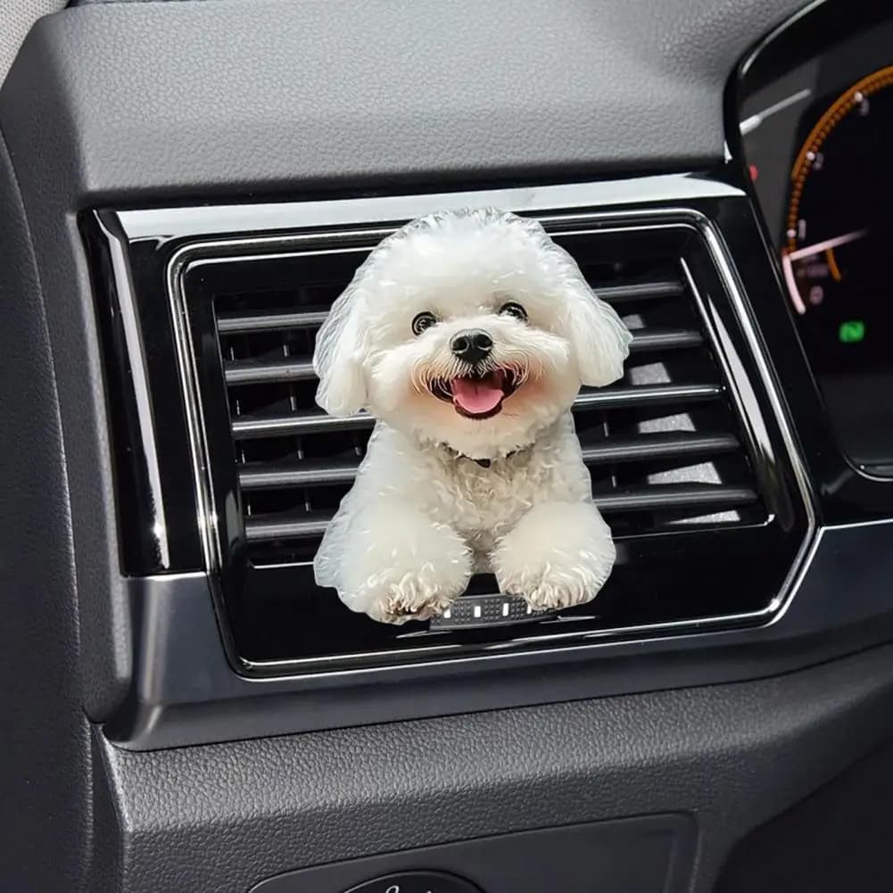 Aromatic Tablets for Car Bush Clip Fragrance Diffuser Automotive Air Suction Accessories for Acrylic Dog Decoration 2D Deodorant for Environments