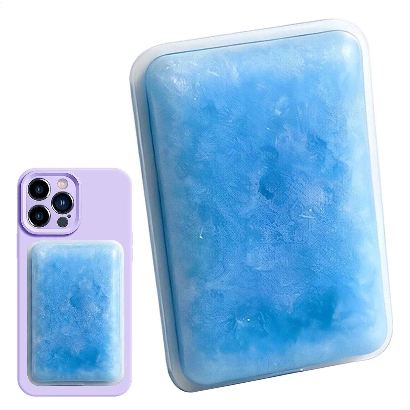 Phone Cooler Ice Pack, Reusable Soft Cooling Pad for Smartphone Overheating, Long Lasting Portable Cooler for Outdoor Travel