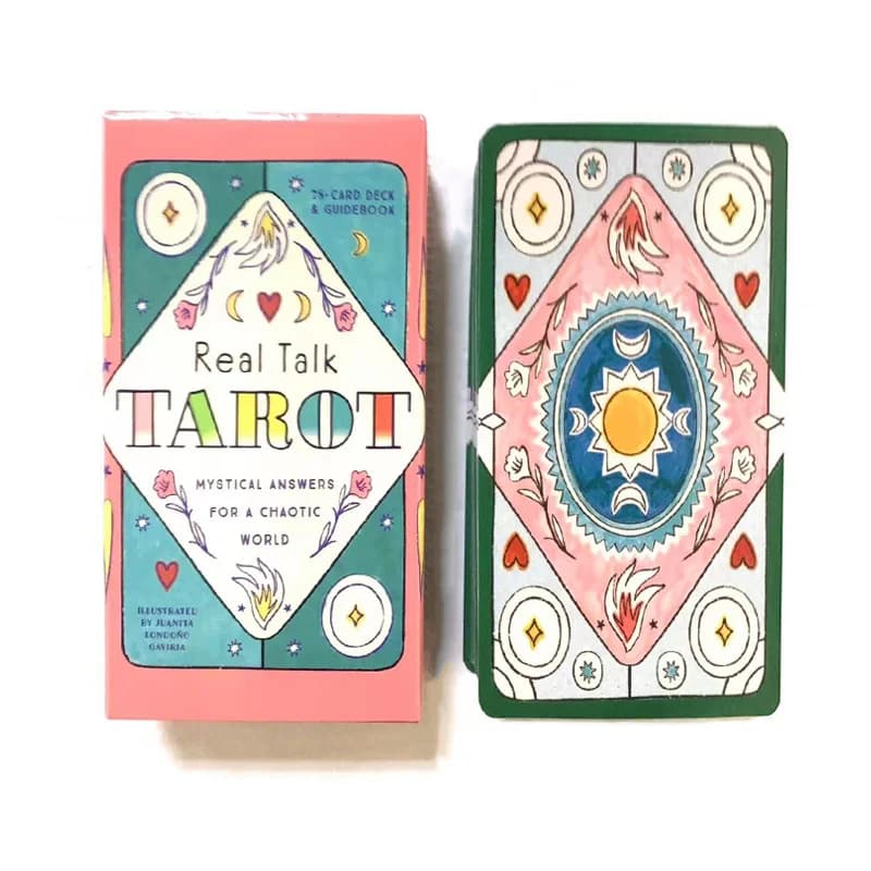 Real talk tarocchi A 78 carte mazzo di tarocchi versione inglese Fortune Telling divinazione Deck Game per Family Party women