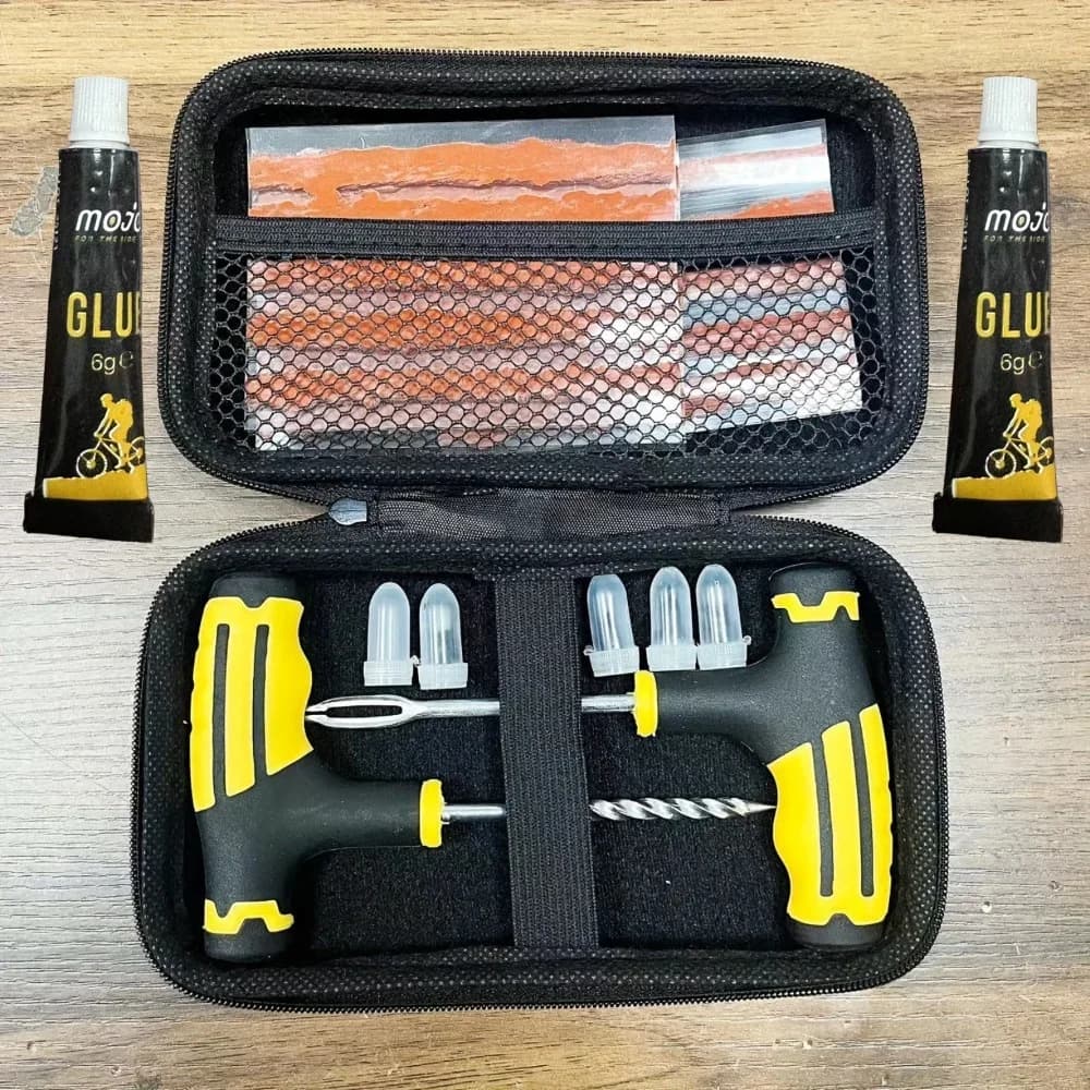 Quick Fix Emergency Tire Repair Kit - Heavy-Duty Glue & Rubber Strips for Cars/Trucks/RVs, On-the-Go Safety