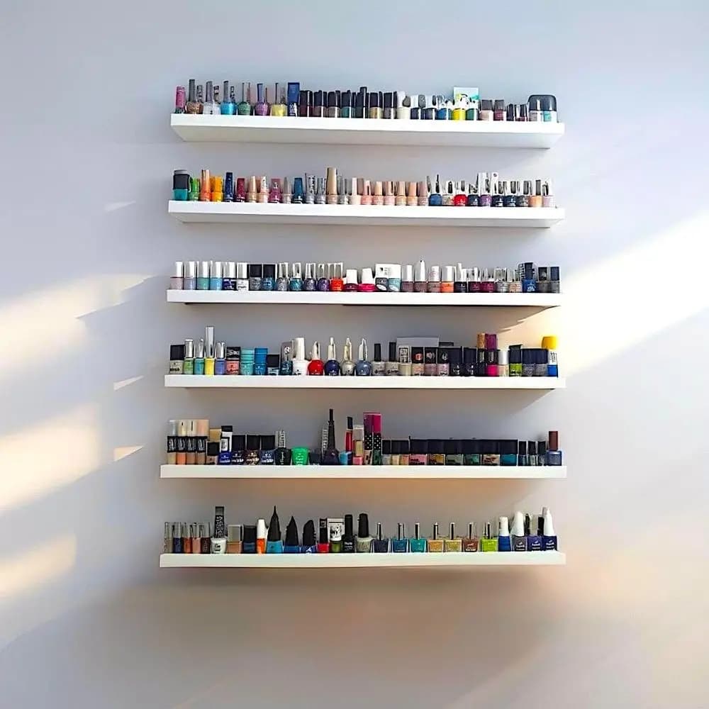 Organizer for Wall Polishes by 40 Pollici with Transparent Display for Home and Beauty Salon