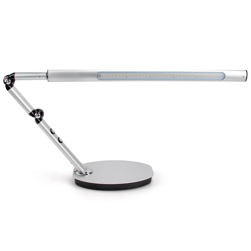 Lampada da tavolo a LED ad alta potenza regolabile a 360 gradi di vendita calda Lampada da tavolo moderna con interruttore tattile da scrivania con base spessa