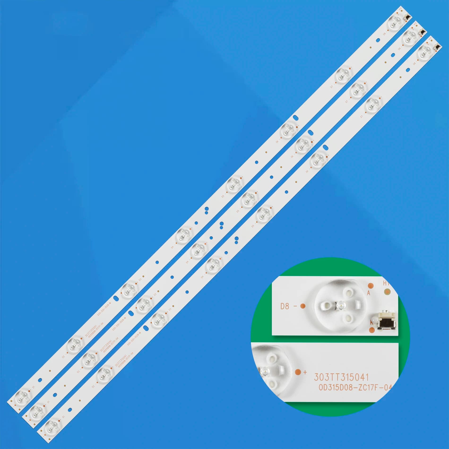 3 piece LED backlight strip/set 303TT 315041 0D315D08-ZC17F-04 TVD1801-32 For SYSTEM TD K32DLT1H A320ED2TU3 LC320TU3A TQL32R4PR005