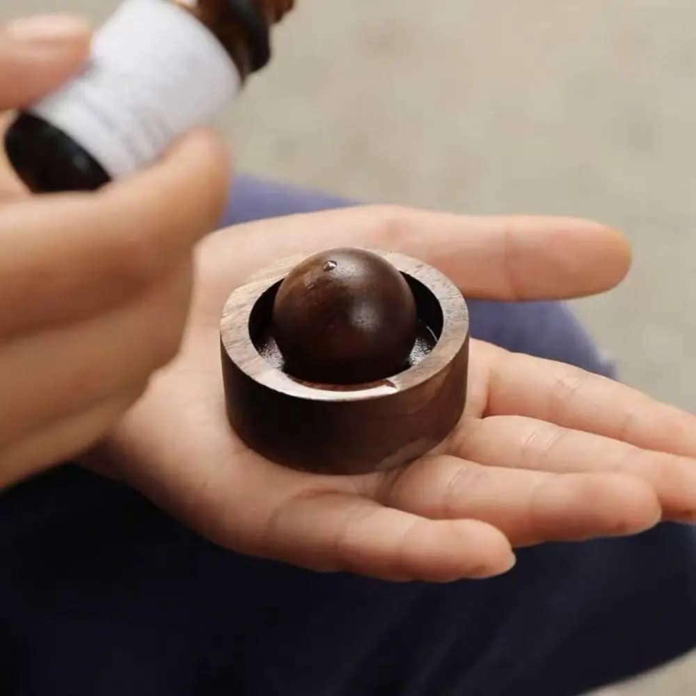 Diffusore sferico di oli essenziali Legno espanduto Legno profumato Inalatore per aromaterapia a lunga durata Ornamenti per la camera da letto di casa