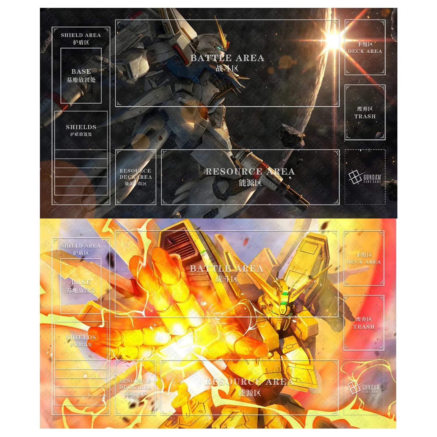 600X350X2Mm Diy Gundamed Gcg Card Battle Mat Tcg F91 Single Player Board Game Card Duel Plate Battle Mat Gift Toys