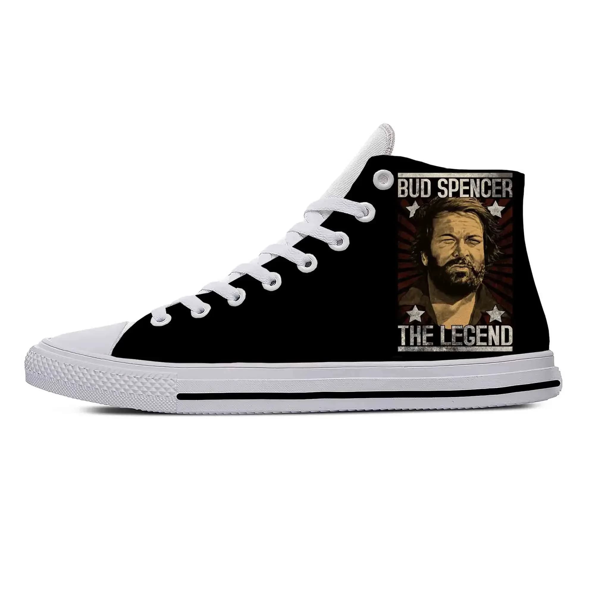 Scarpe Casual Divertenti con Tema Anime, Cartoni Animati, Manga, Film e Attori, Modello Bud Spencer, Leggere e Traspiranti, Sneakers Alte Unisex