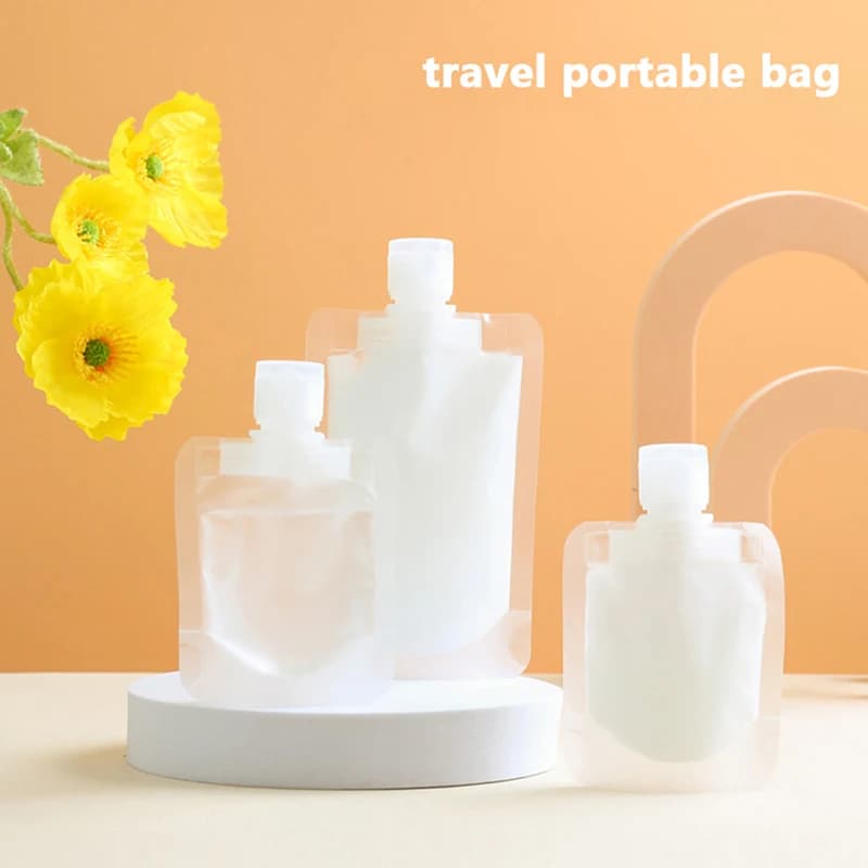 [LA] 1 Pezzo Borsa Portatile da Viaggio per Liquidi, Dispenser per Lozioni, Contenitore Ricaricabile per Shampoo e Cosmetici 30ml 50ml 100ml