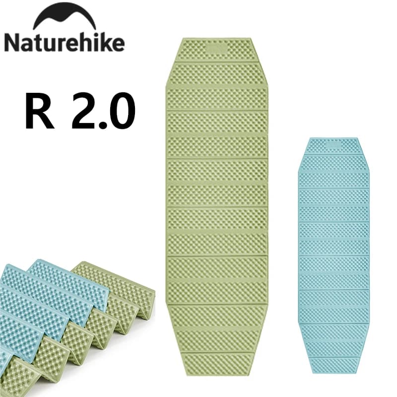 Naturehike 2026 Troues R2.0 Tappetino Pieghevole Portatile Leggero a Nido d'Ape Quadrato per Esterni, Spessore 1,8 cm, per Campeggio, Pesca e Picnic