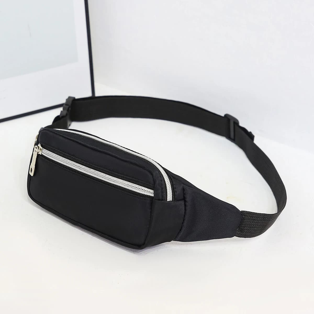 Moda uomo donna marsupio casual marsupio borsa grande cintura per telefono marsupio in tela borsa per telefono da viaggio all'aperto borse a banana