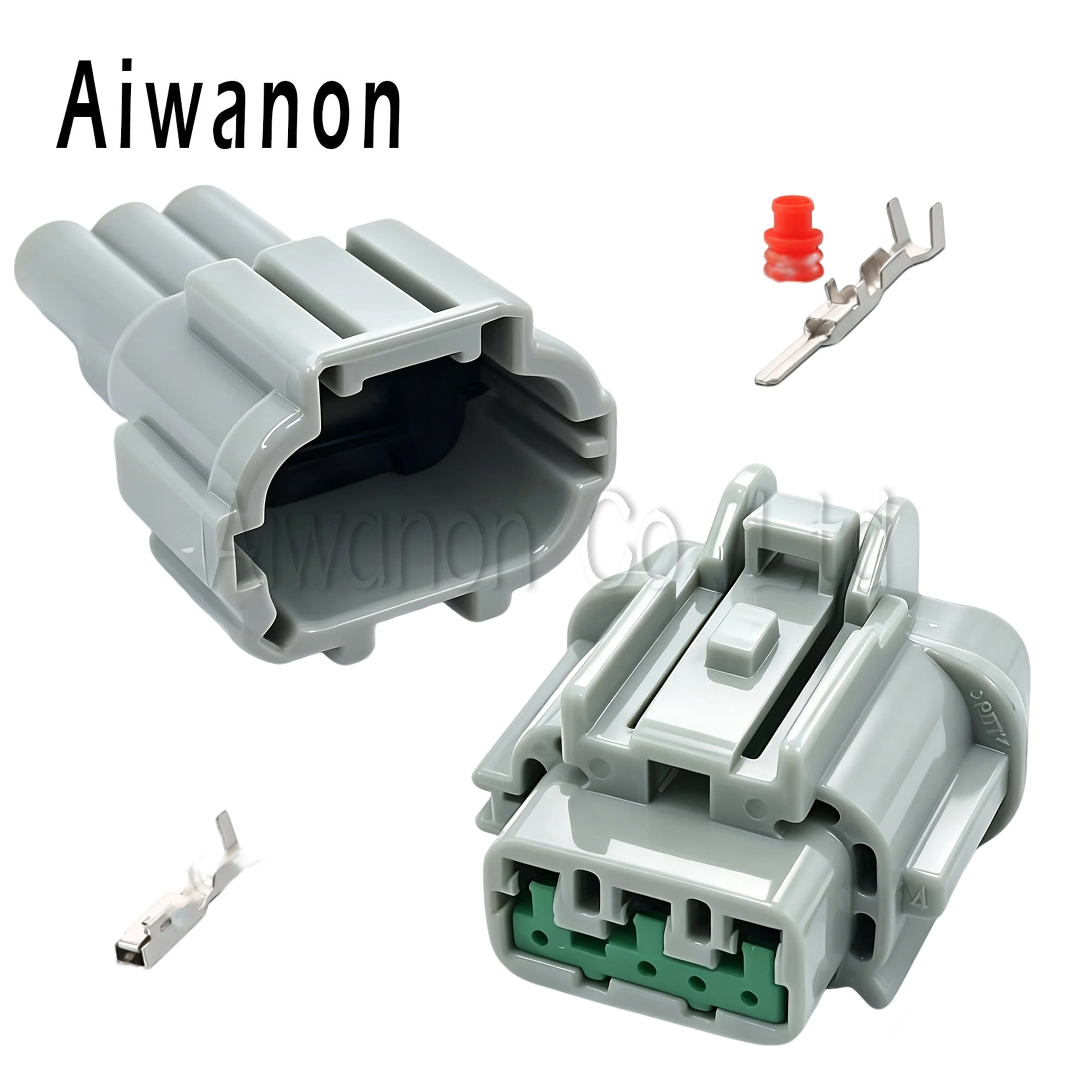 Set di 3 Connettori Elettrici Impermeabili a 3 Pin per Fari e Luci Posteriori Auto, Spina Maschio e Femmina per 6185-0869 6188-0556
