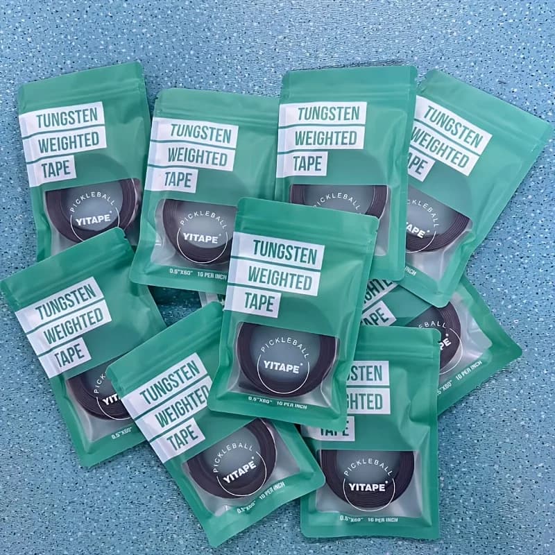 YITAPE tungsten tape for pickleball racks, alternative to non-toxic lead tape, weighted strips for improved power balance effect