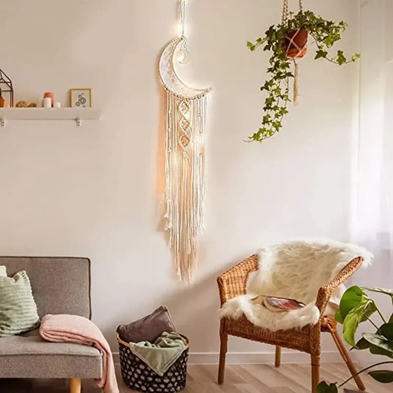 Nordic Decorative Pendant Tapestry Dreamcatcher Creative Handmade Weaving Gift Home Interior Wall Decoration Wall Hanging