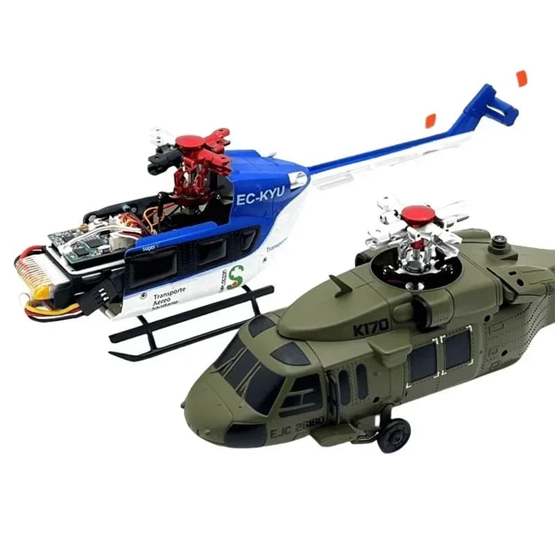Kit di accessori in metallo per piastra oscillante, testa del rotore e morsetto per pale per elicotteri RC WLtoys K124/K170