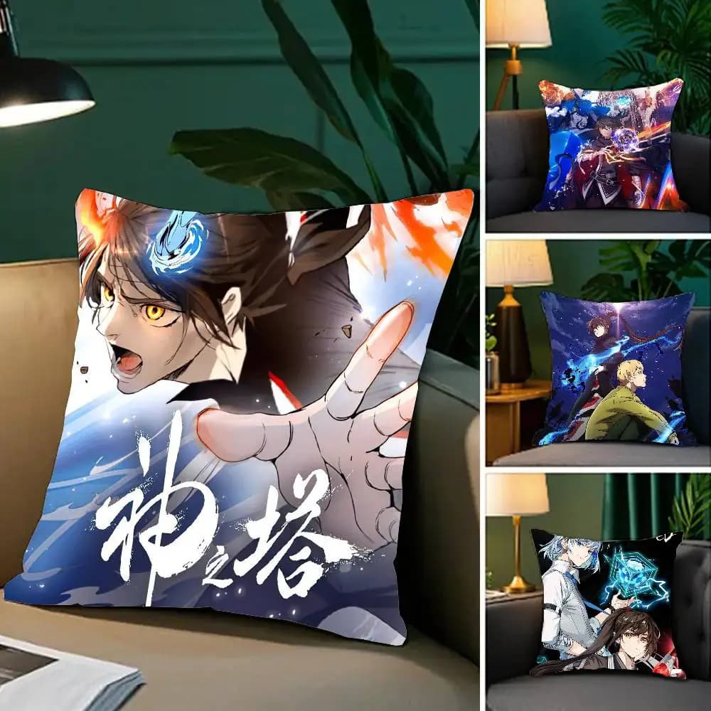Anime Tower Of God Pillow Case Sofa Cushion Cover Room Home Decoration