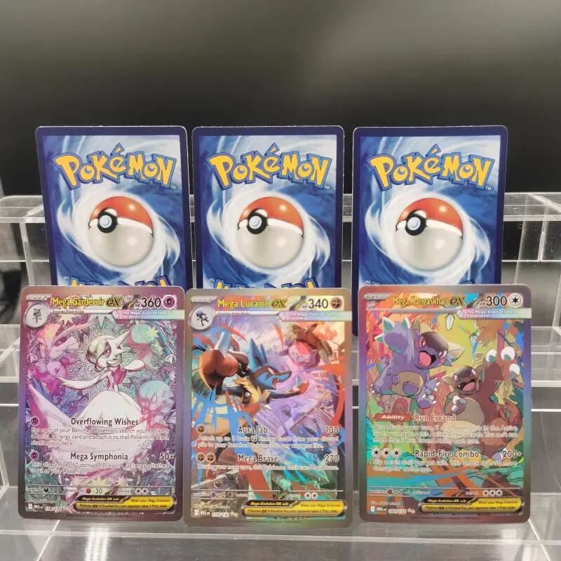 PTCG Collezione FAI DA TE Carte EN Mega Symphonia Mega Brave Gardevoir Lucario Self Made Singola Carta Gioco Classico Anime Carta Regalo Giocattolo