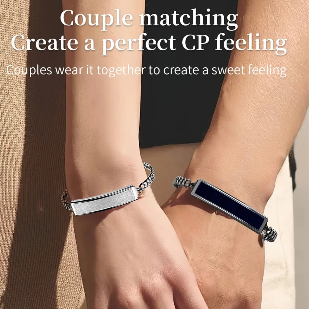 Smartwatch per la Salute Femminile e Maschile, Braccialetto Impermeabile per Monitoraggio Battito Cardiaco e Sonno, Regalo per Coppie, Cinturino in Acciaio Inossidabile