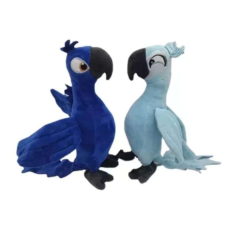 30CM Rio peluche bambola giocattolo Blu gioiello pappagallo uccello cuscino cuscino Anime trasporto di goccia
