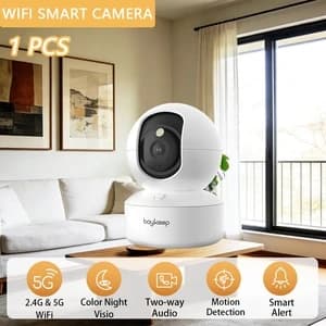 BoyKeep Telecamera di Sicurezza IP Smart per Interni 3MP 5G/2.4GHz WiFi con Monitoraggio Automatico e Sorveglianza Video 24/7