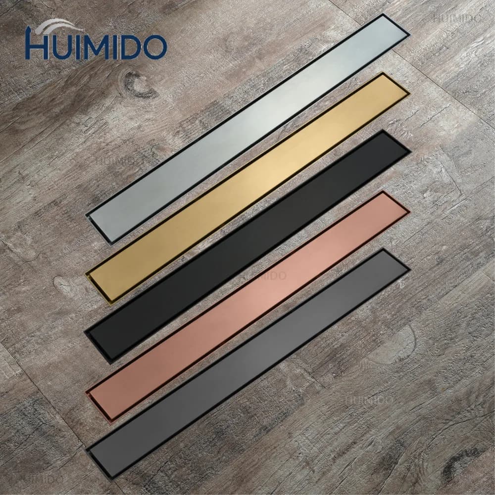 30-120cm Linear Stainless Steel Long Floor Drain Resistant Rust Durable With Anti-Odor For Showerroom/Toilet/Bathroom