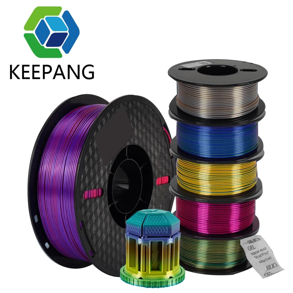 200g Tri Colors Silk PLA Filament 3D Printing Filament For 3D Printer Pen Diameter 1.75mm Tolerance ±0.03mm Impresora 3D Printer