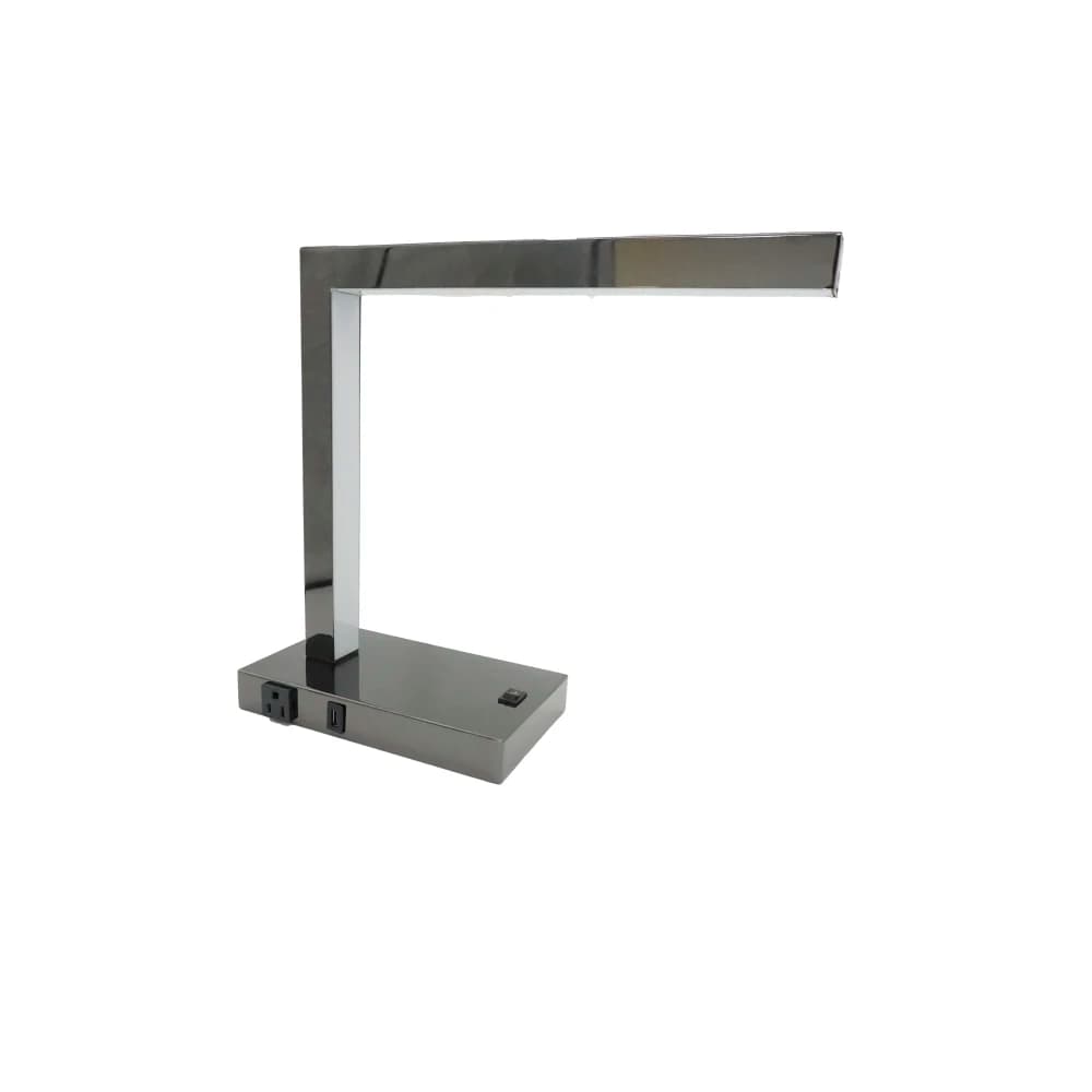 Lampada da Scrivania LED Moderna con USB e Presa di Corrente